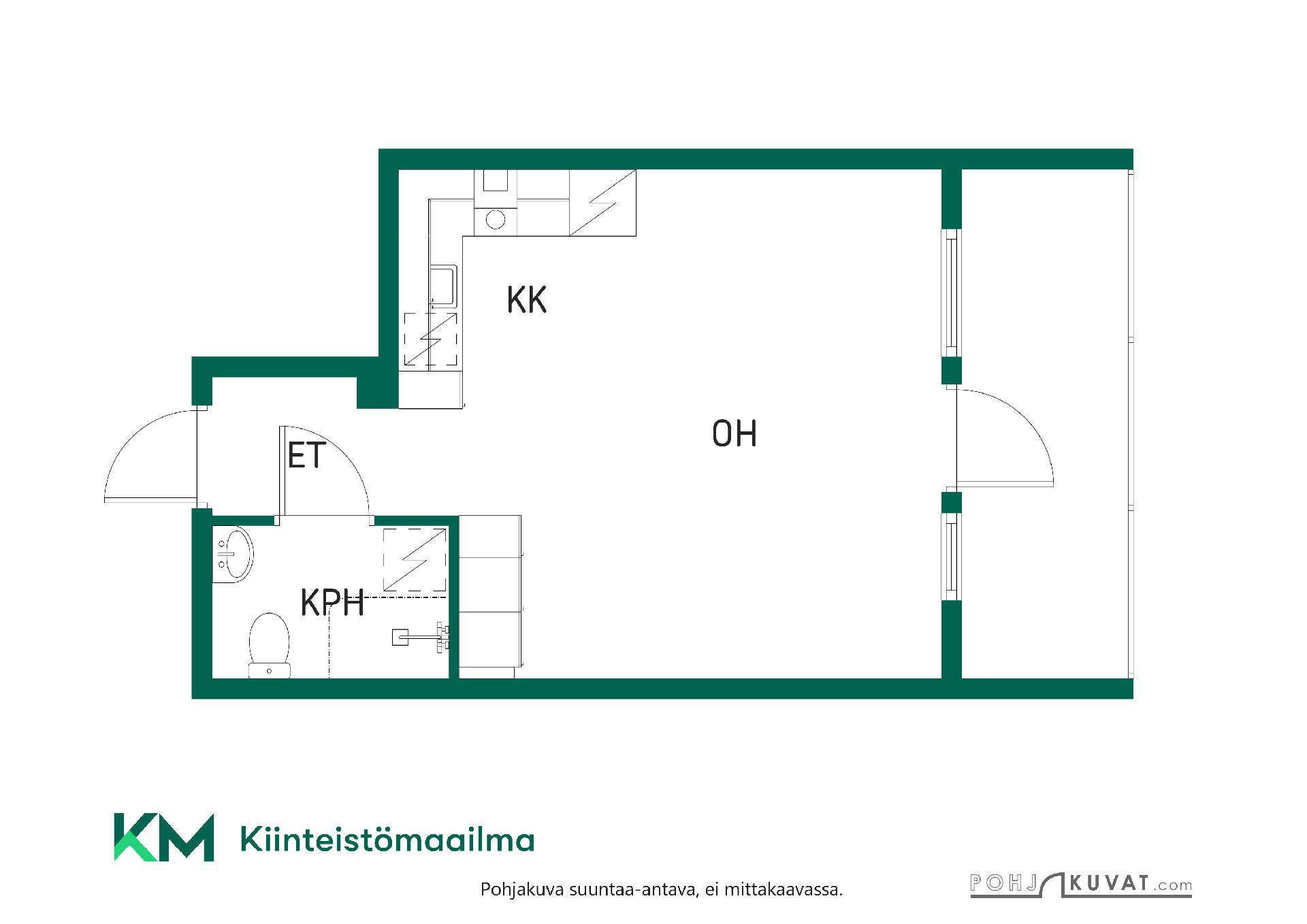 Asunnon pohjakuva
