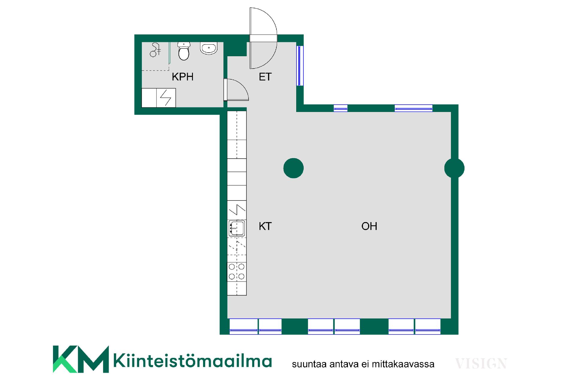 Asunnon pohjakuva