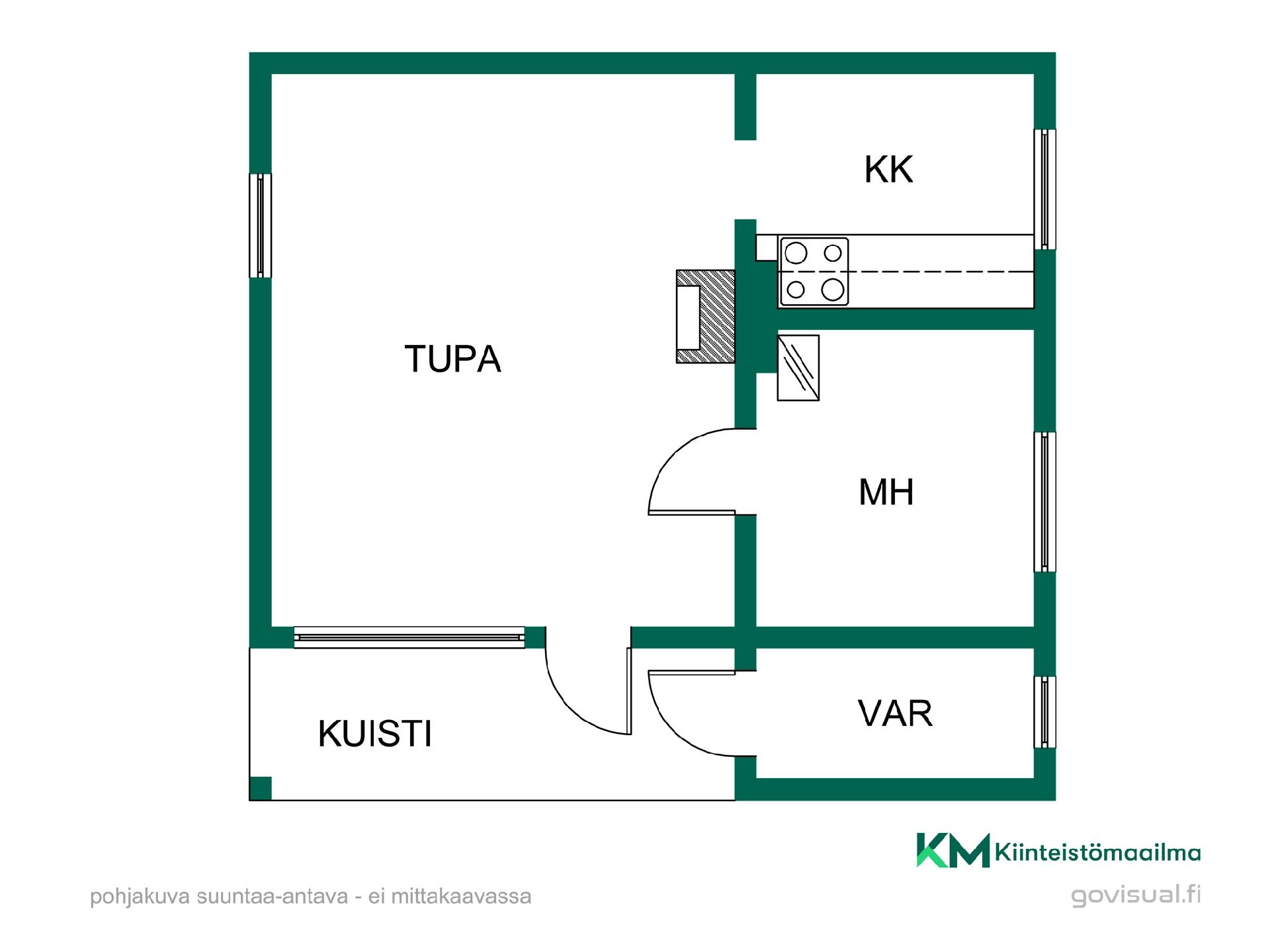 Asunnon pohjakuva