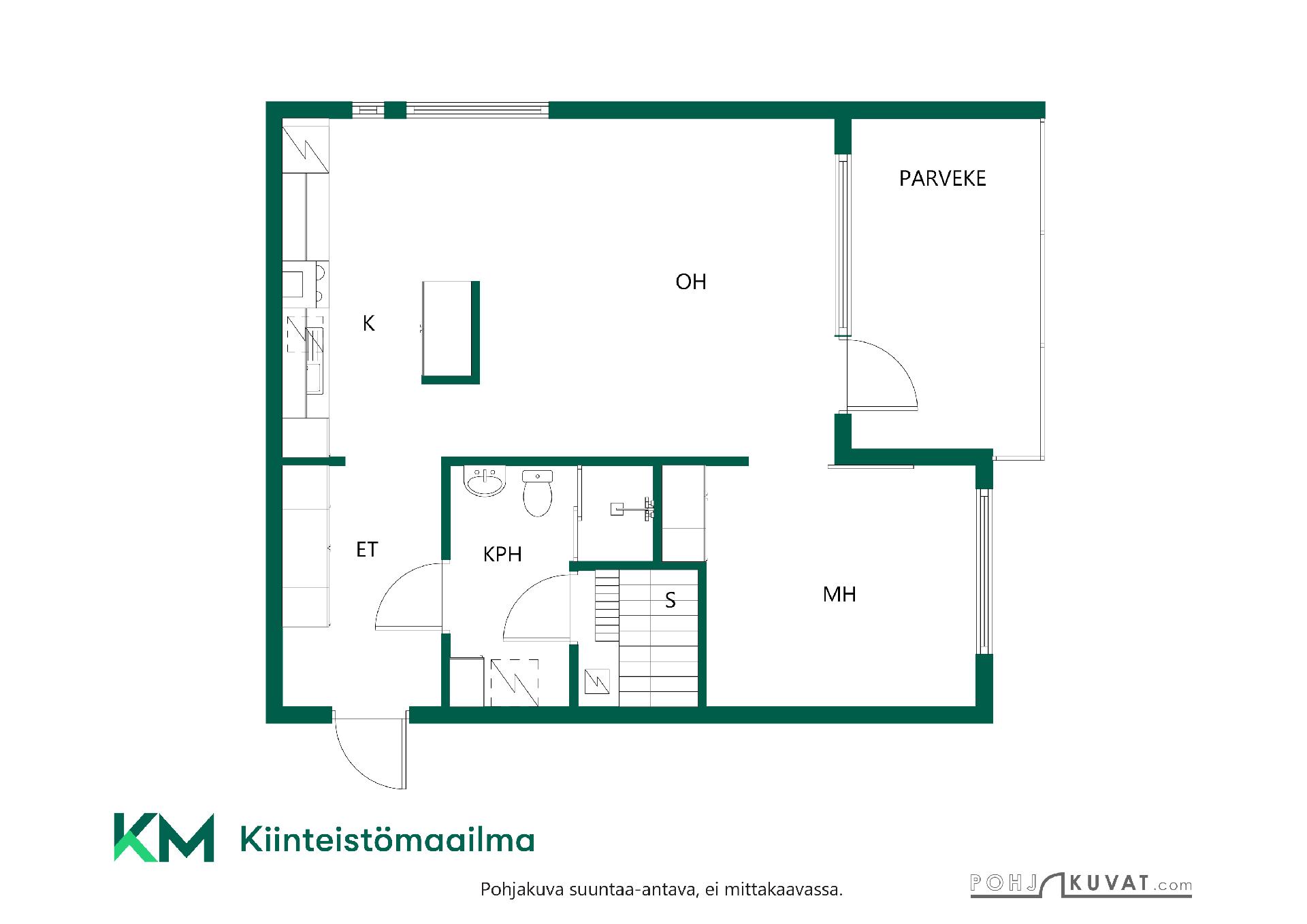 Asunnon pohjakuva