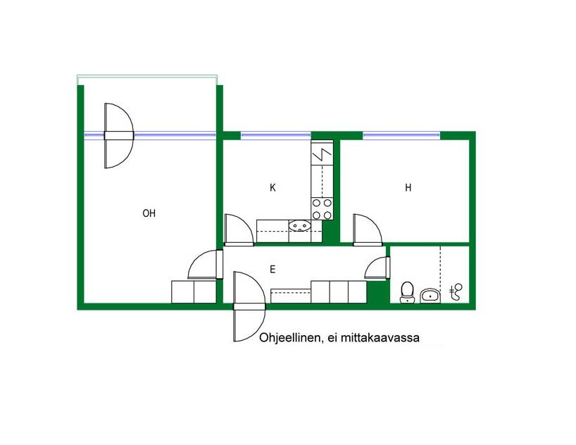 Asunnon pohjakuva
