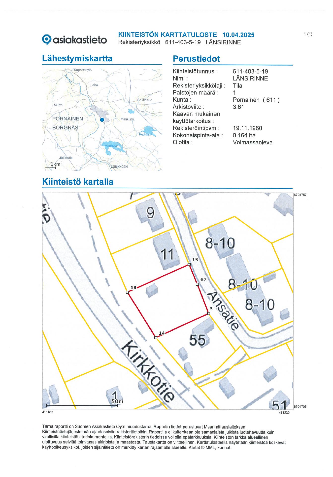 Ansatie 13, Kirveskoski, Pornainen