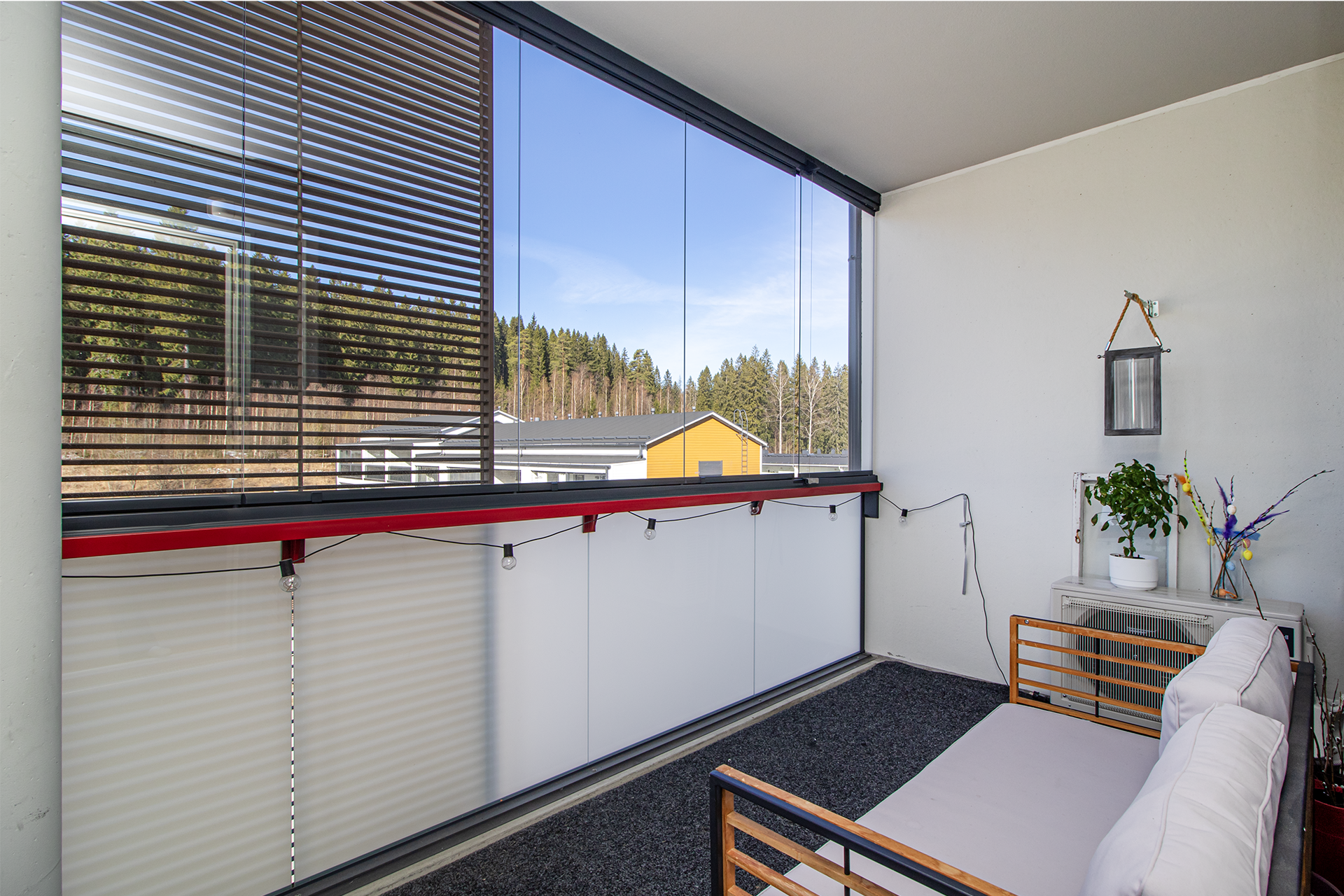 tilava, lasitettu parveke