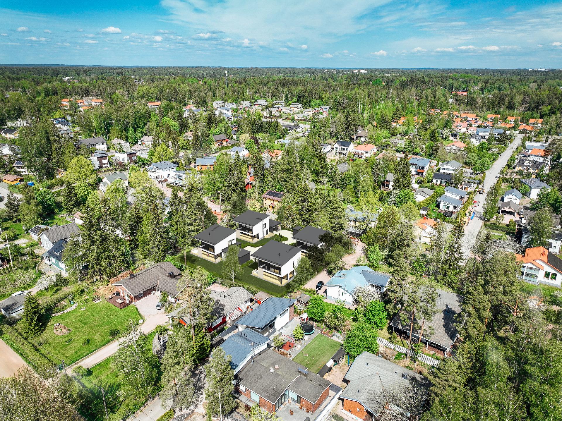 Loistava sijainti kauniilla pientaloalueella