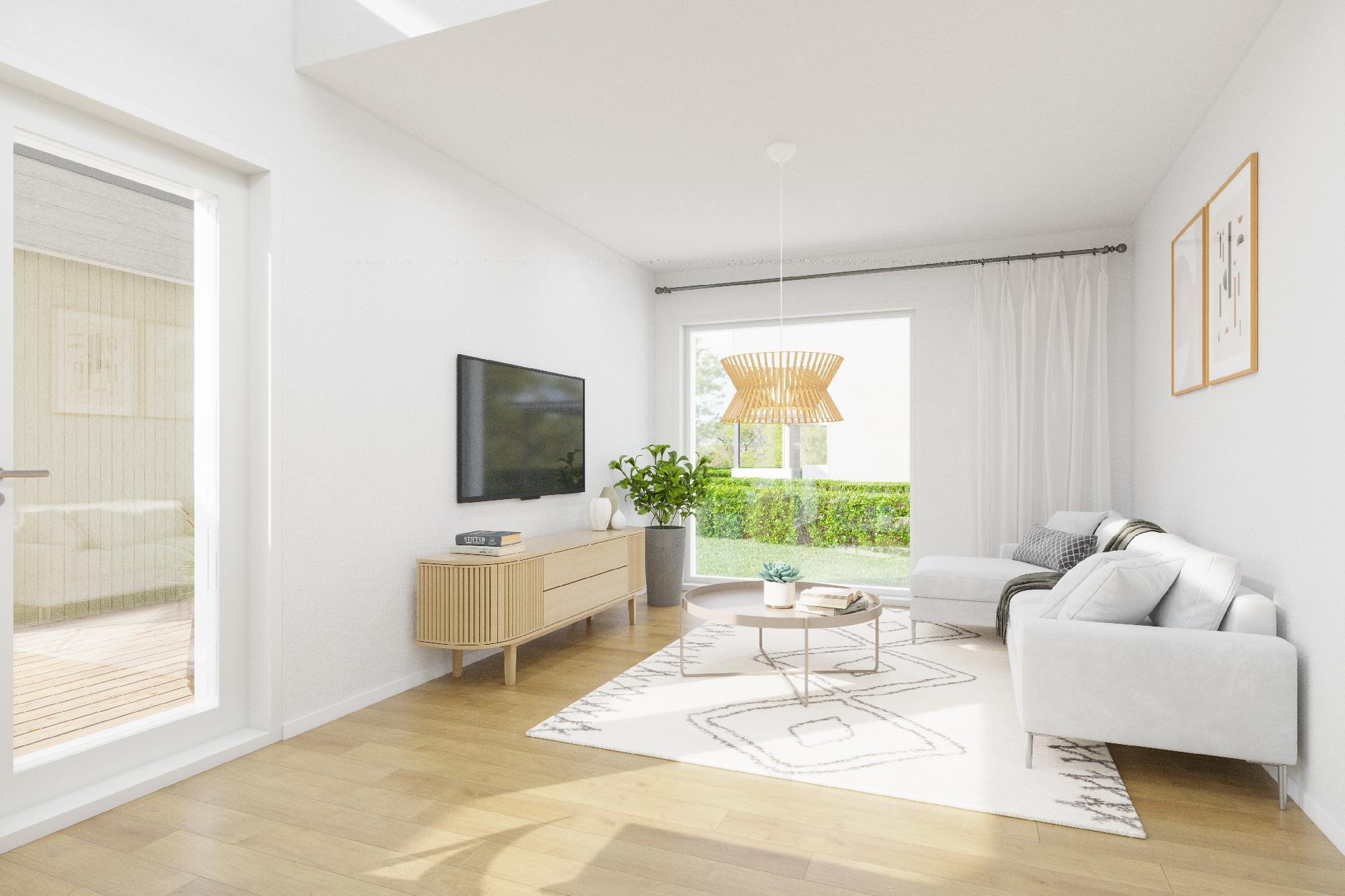 Isot lattiasta alkavat ikkunat tuovat kotiin valoa