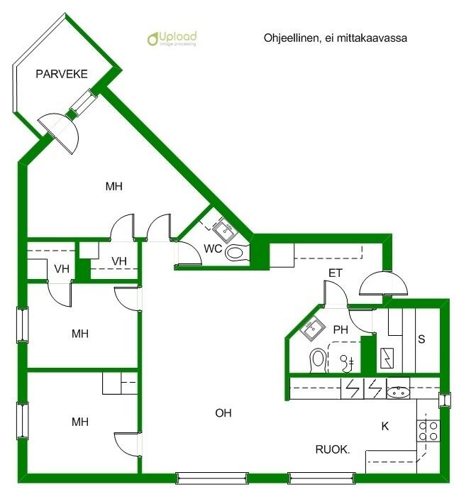 Asunnon pohjakuva