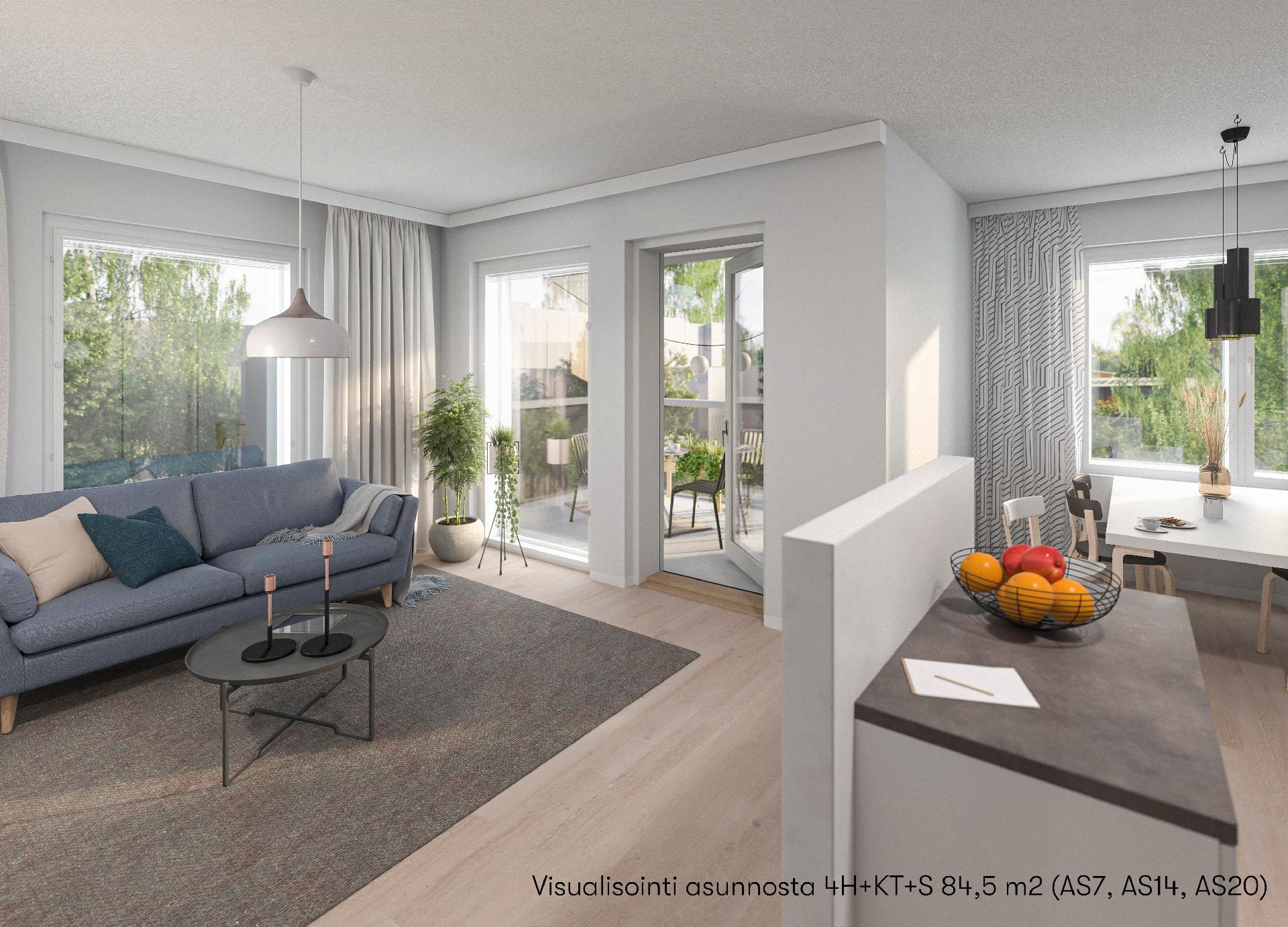 Visualisointi 4h asunnosta