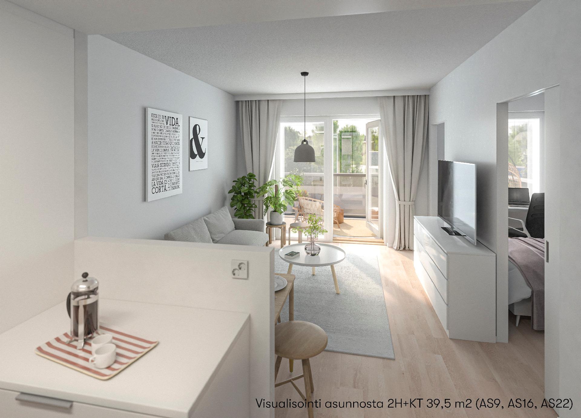 Visualisointi 2h asunnosta