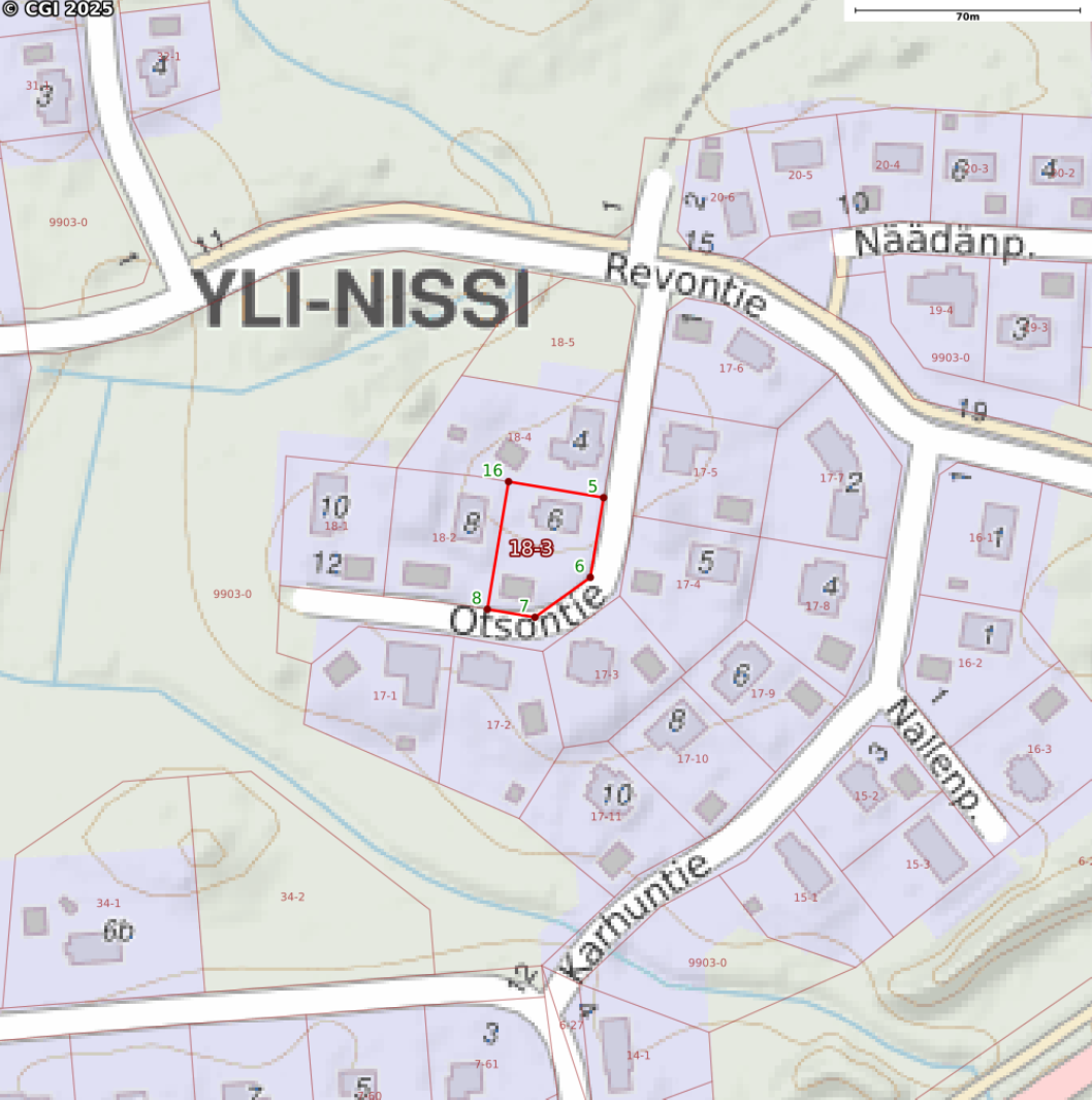 Kiinteistö kartalla