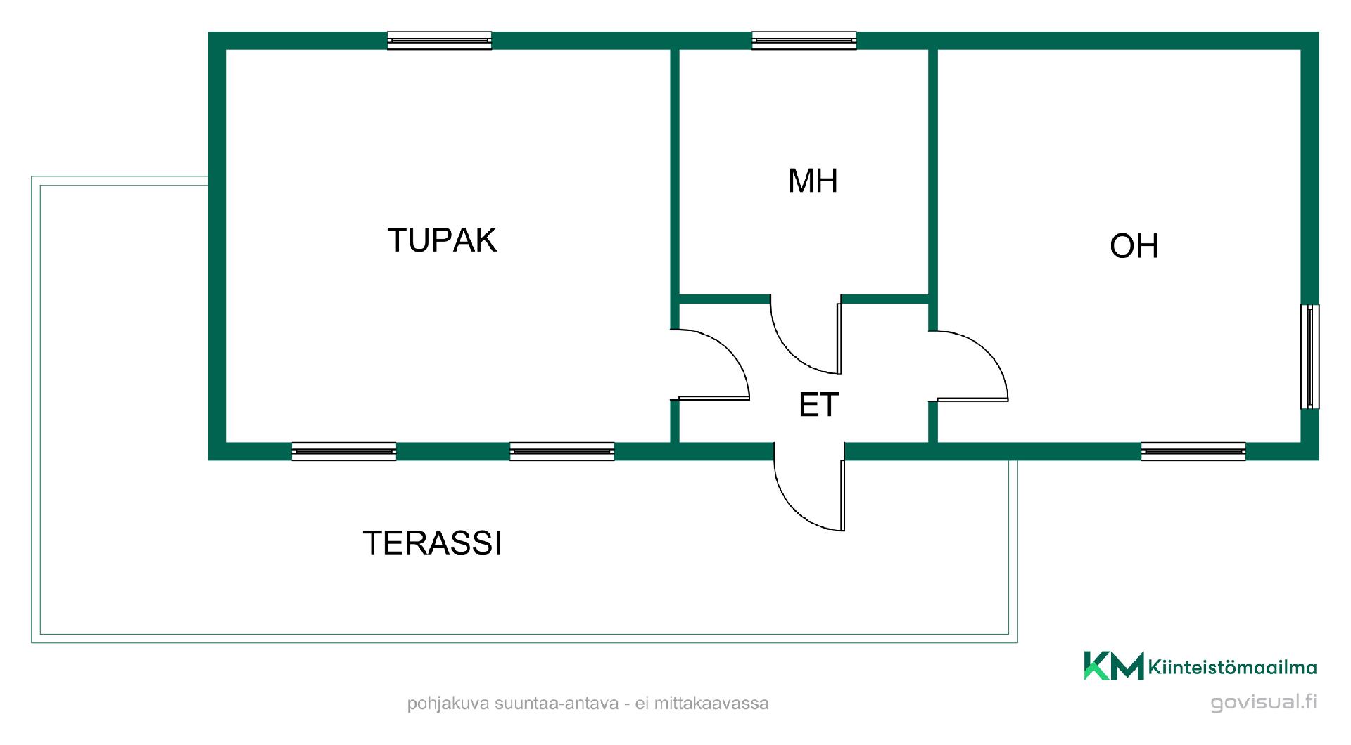 Asunnon pohjakuva