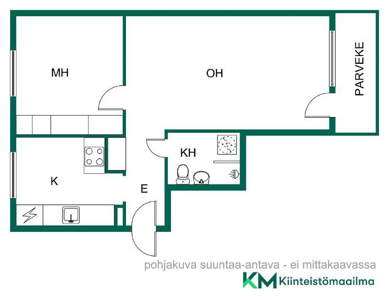 Asunnon pohjakuva