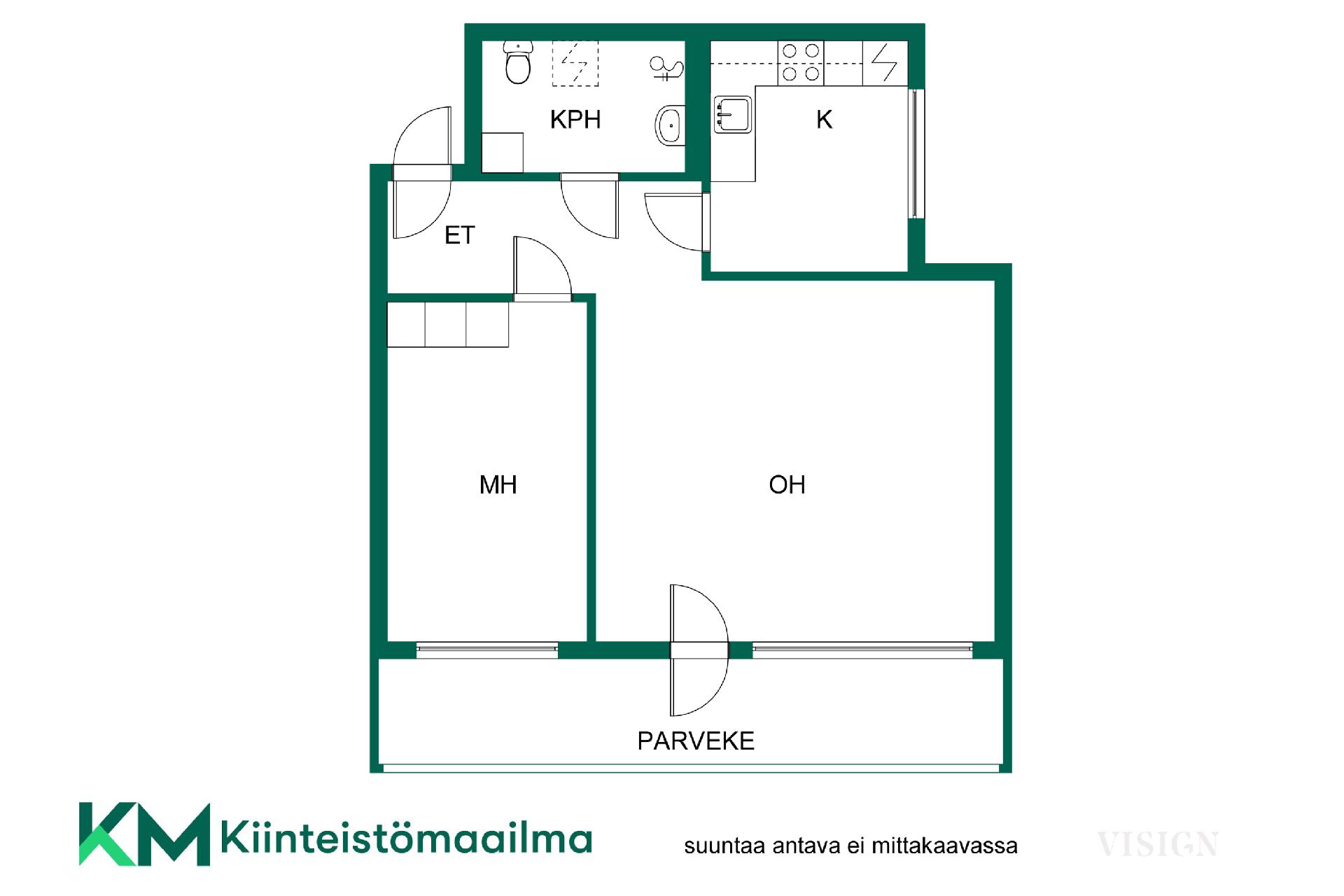 Asunnon pohjakuva