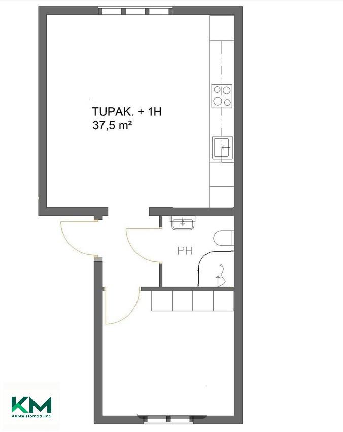 Asunnon pohjakuva