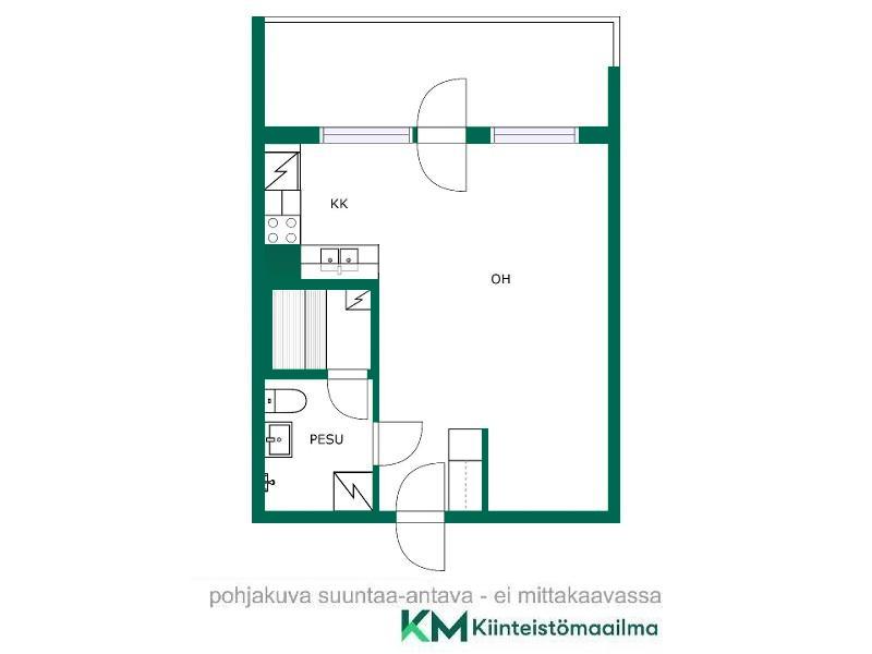 Asunnon pohjakuva