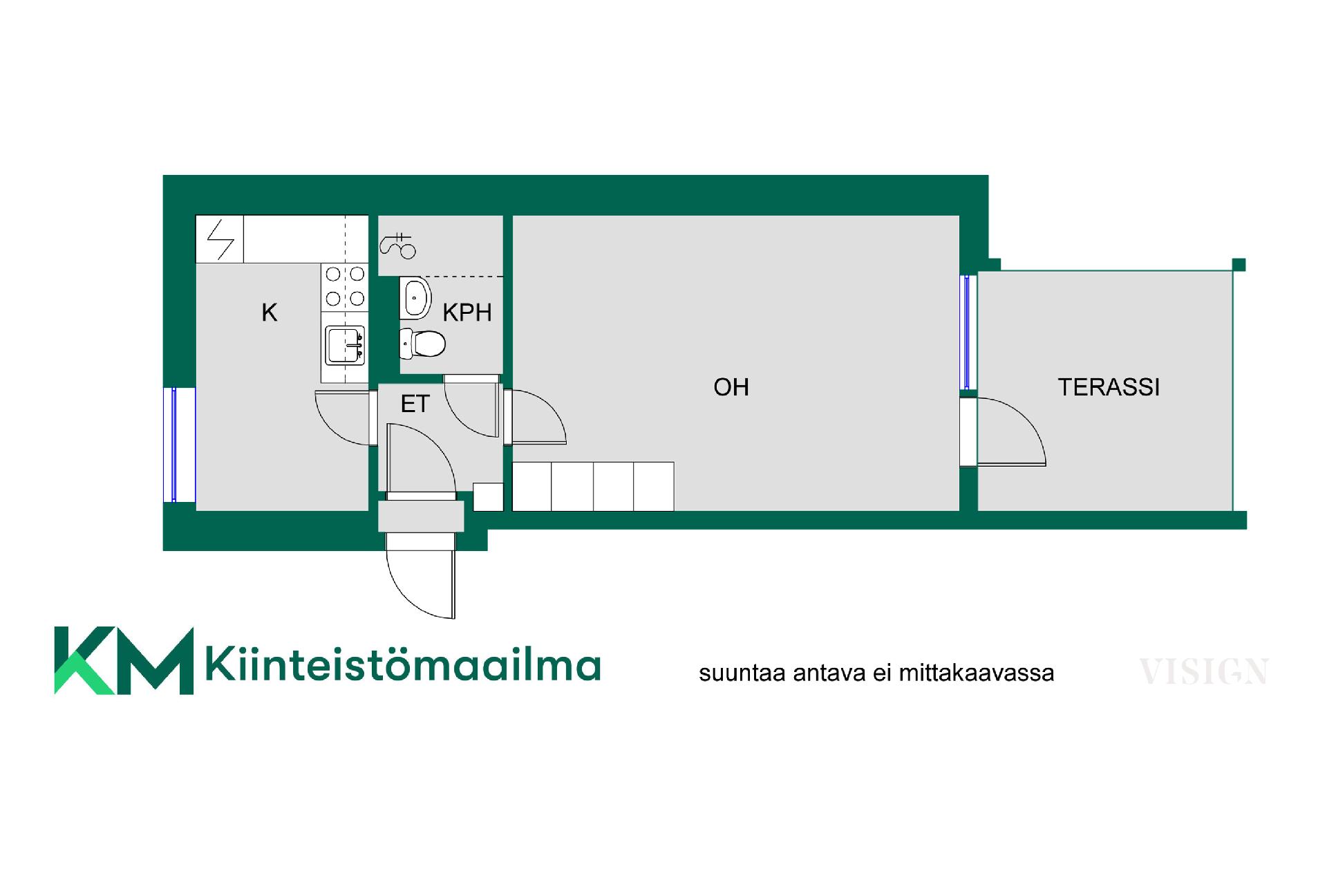 Asunnon pohjakuva