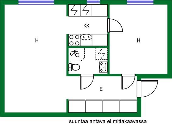 Asunnon pohjakuva