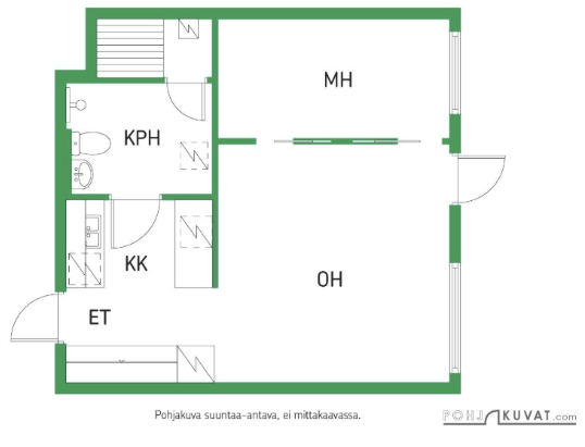 Asunnon pohjakuva