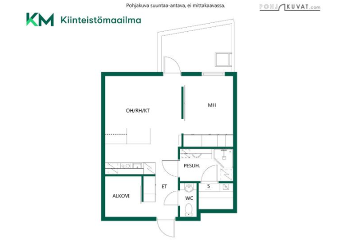 Asunnon pohjakuva