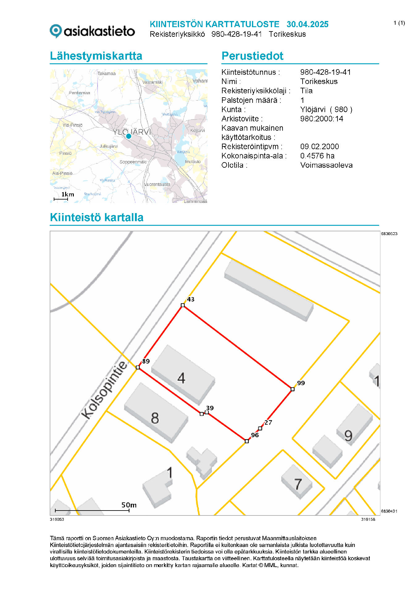 Kolsopintie 4, Kirkonseutu, Ylöjärvi