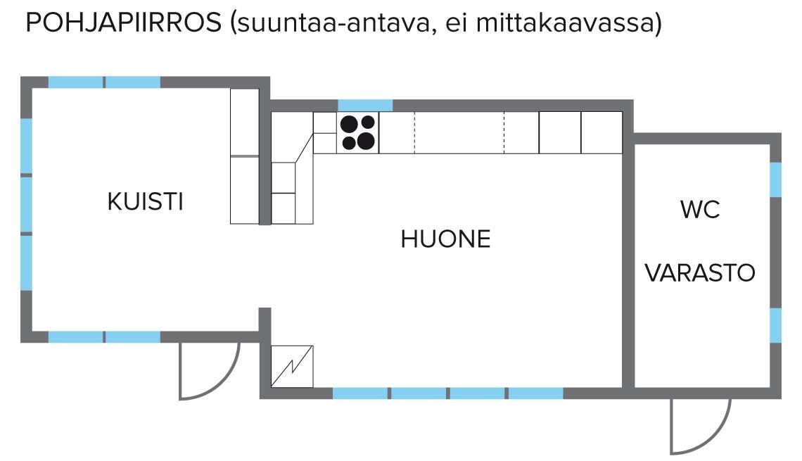 Asunnon pohjakuva
