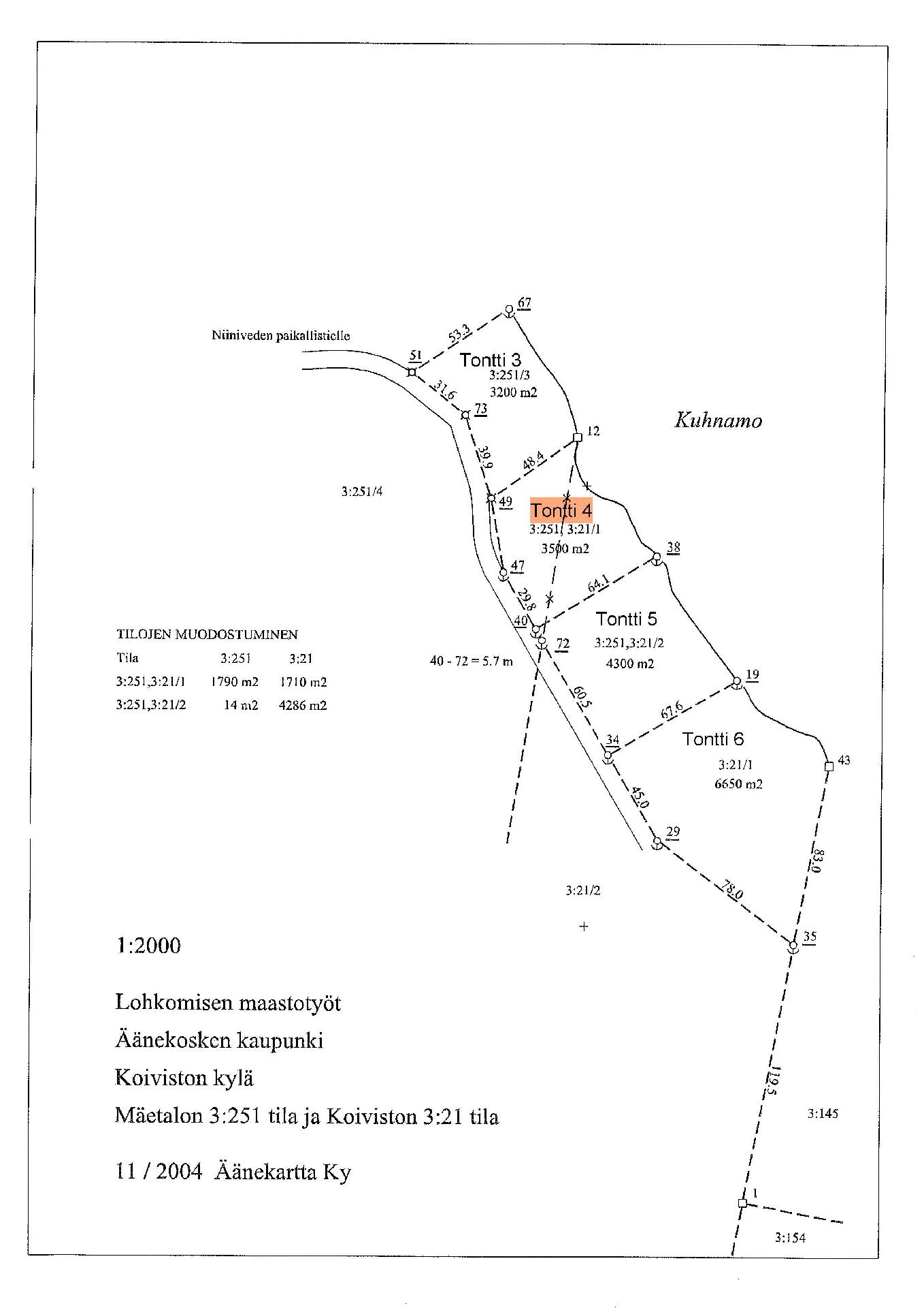 Asunnon pohjakuva
