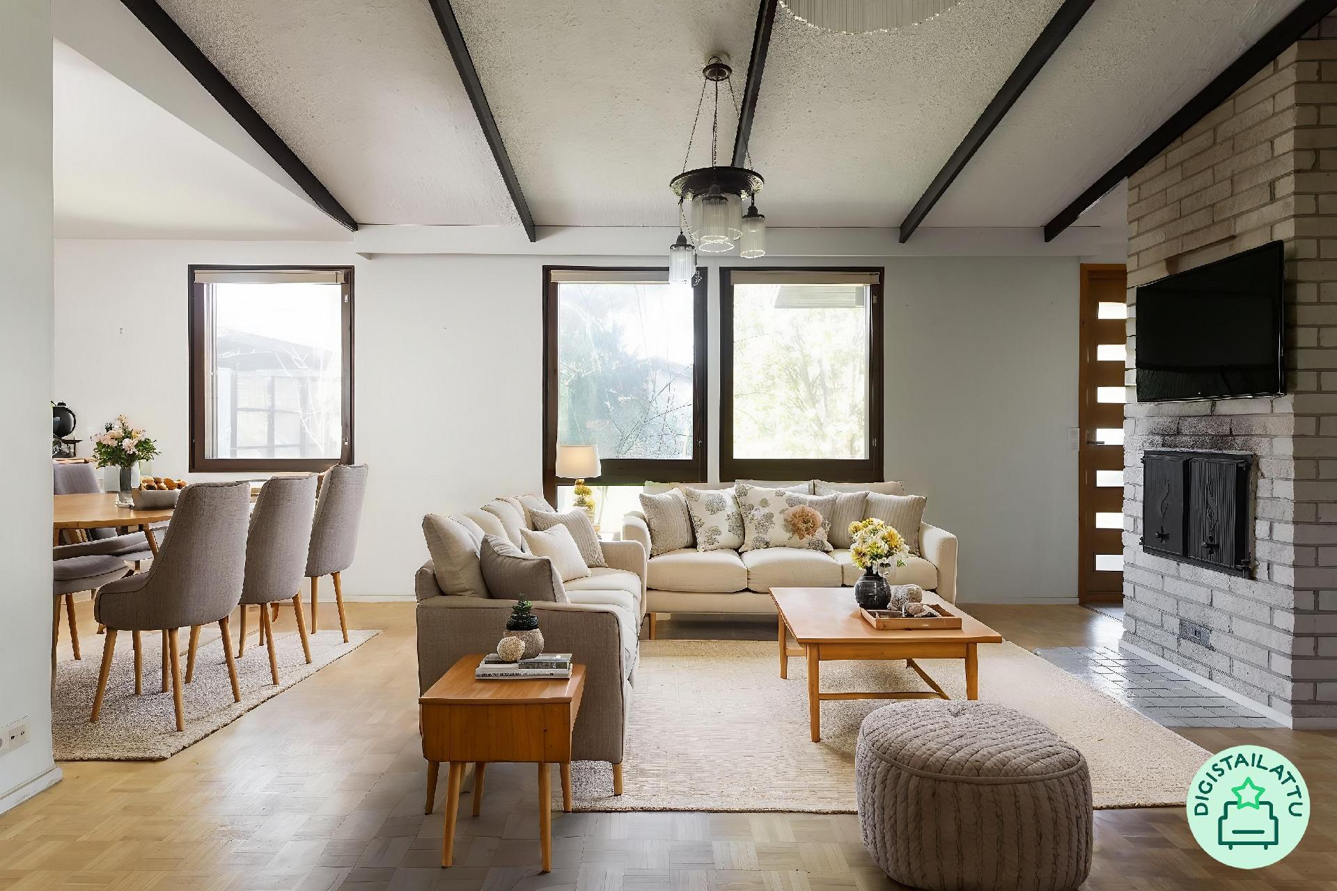 Digistailattu olohuone