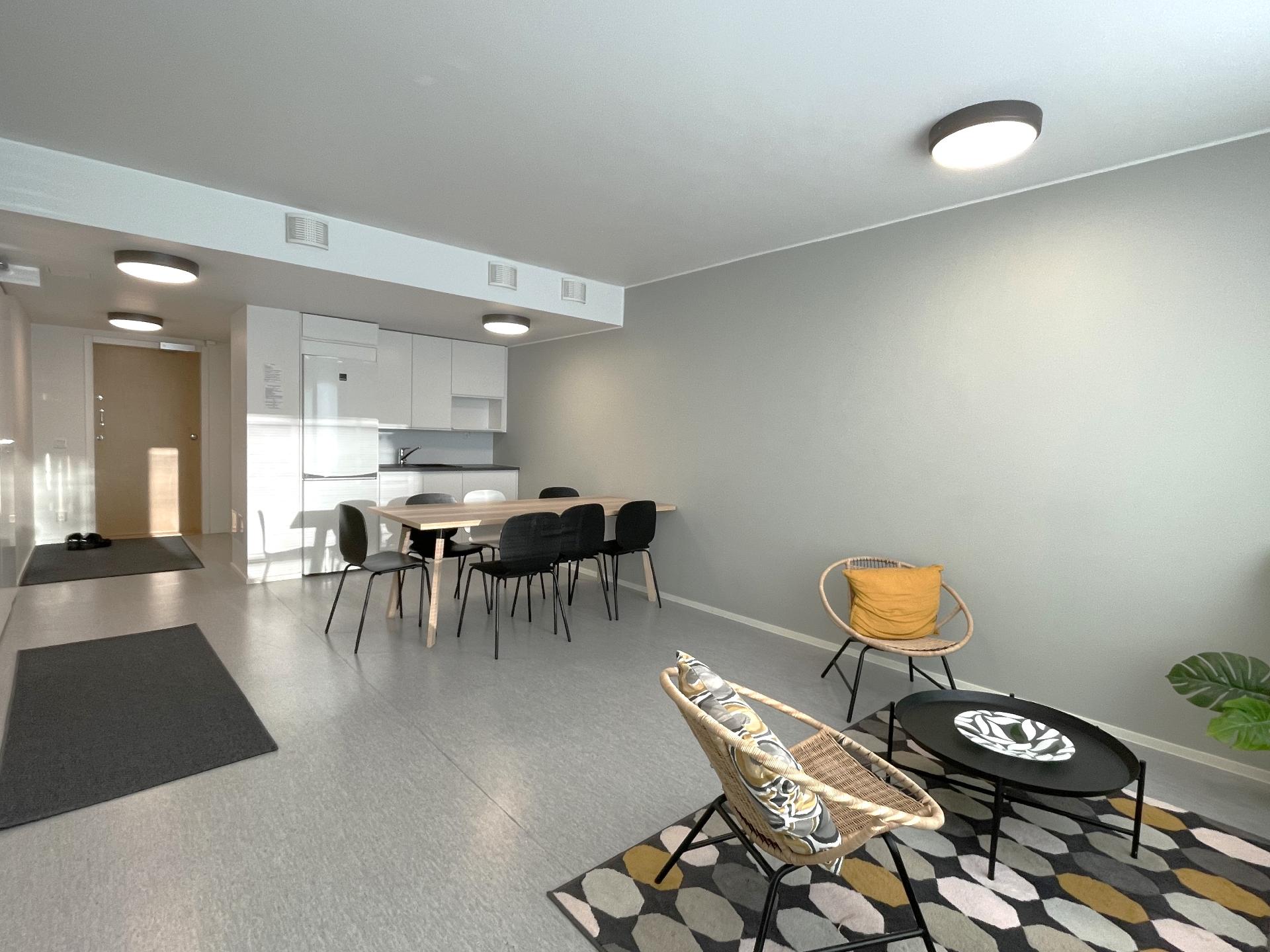 Näkymää yhtiön saunatiloista