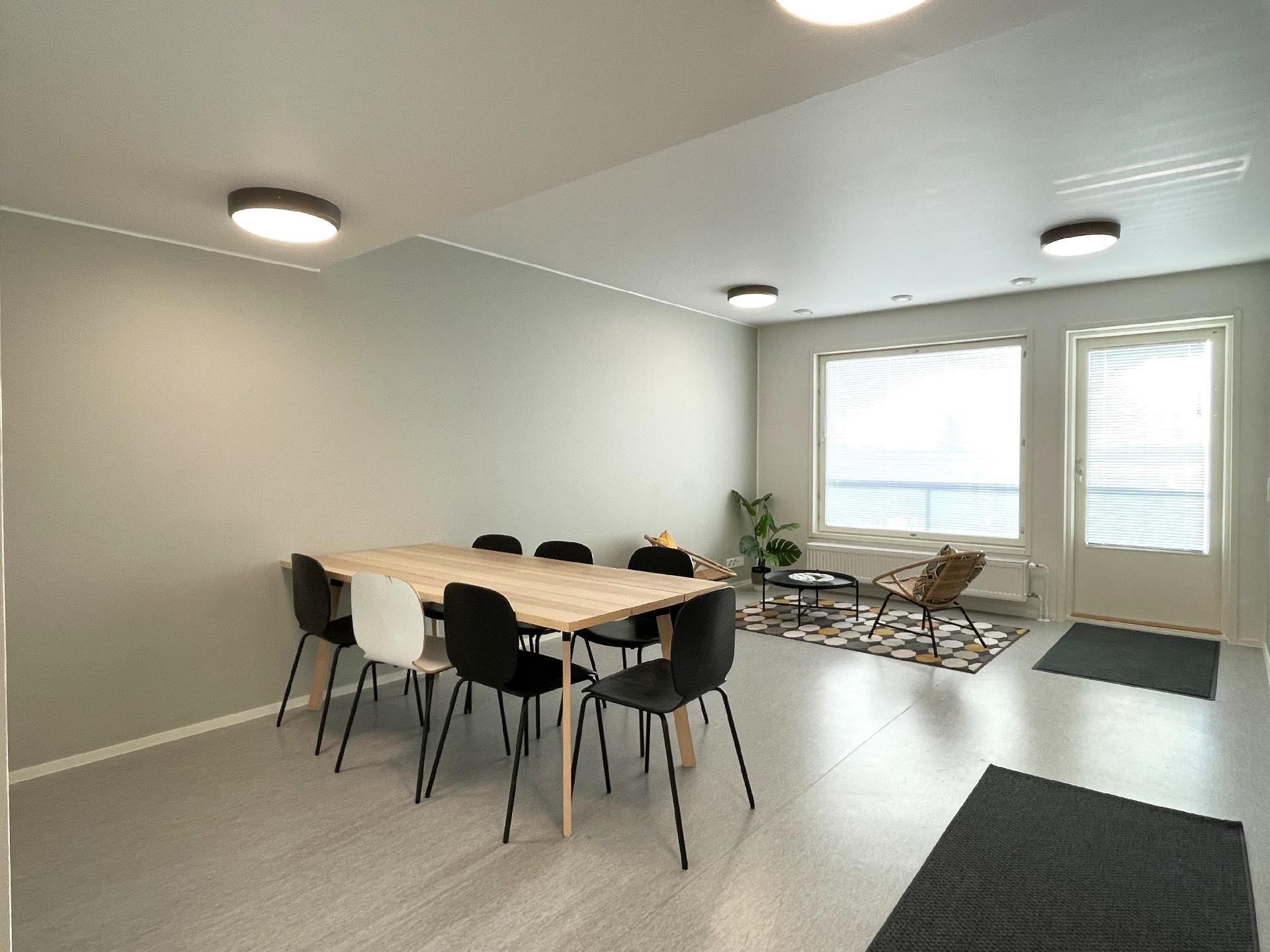 Näkymää yhtiön saunatiloista