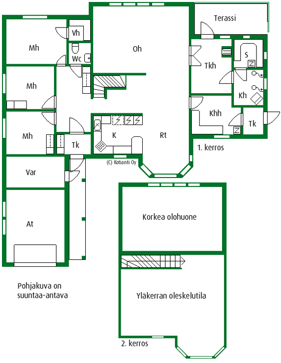 Asunnon pohjakuva