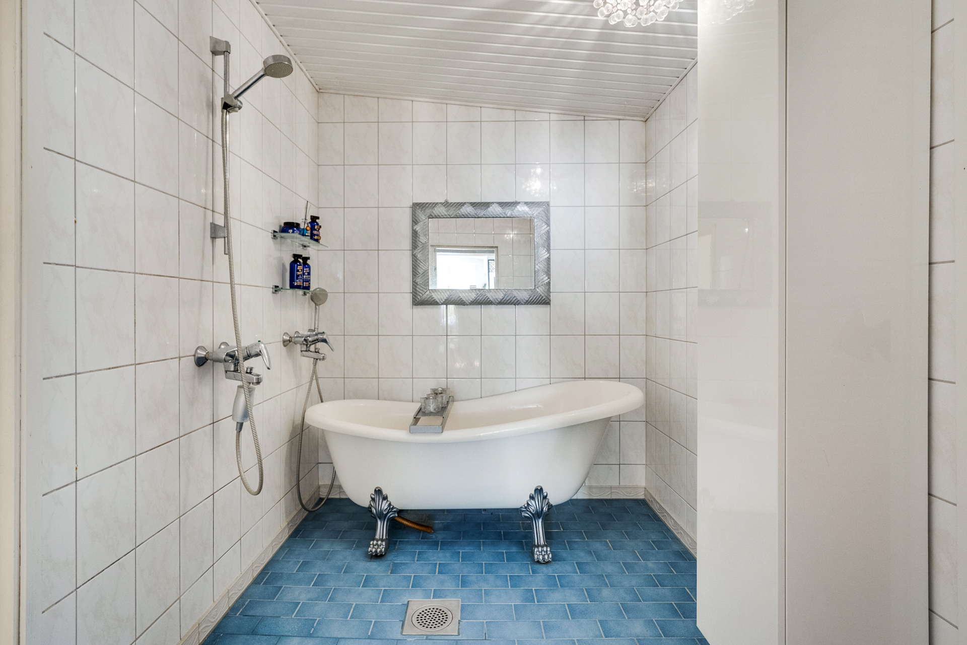 Kylpyhuoneessa on viehättävä tassuamme