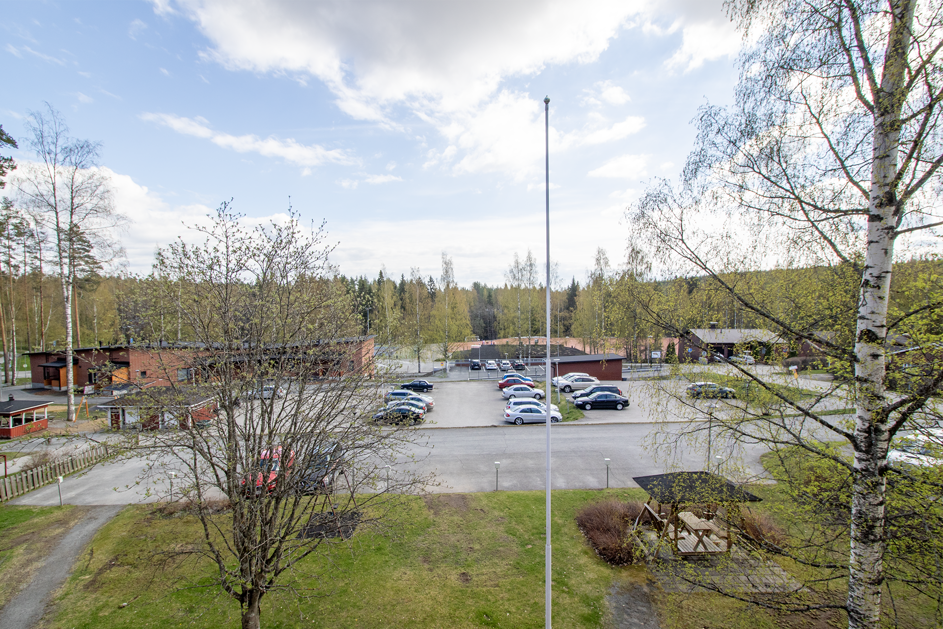 Näkymä parvekkeelta.