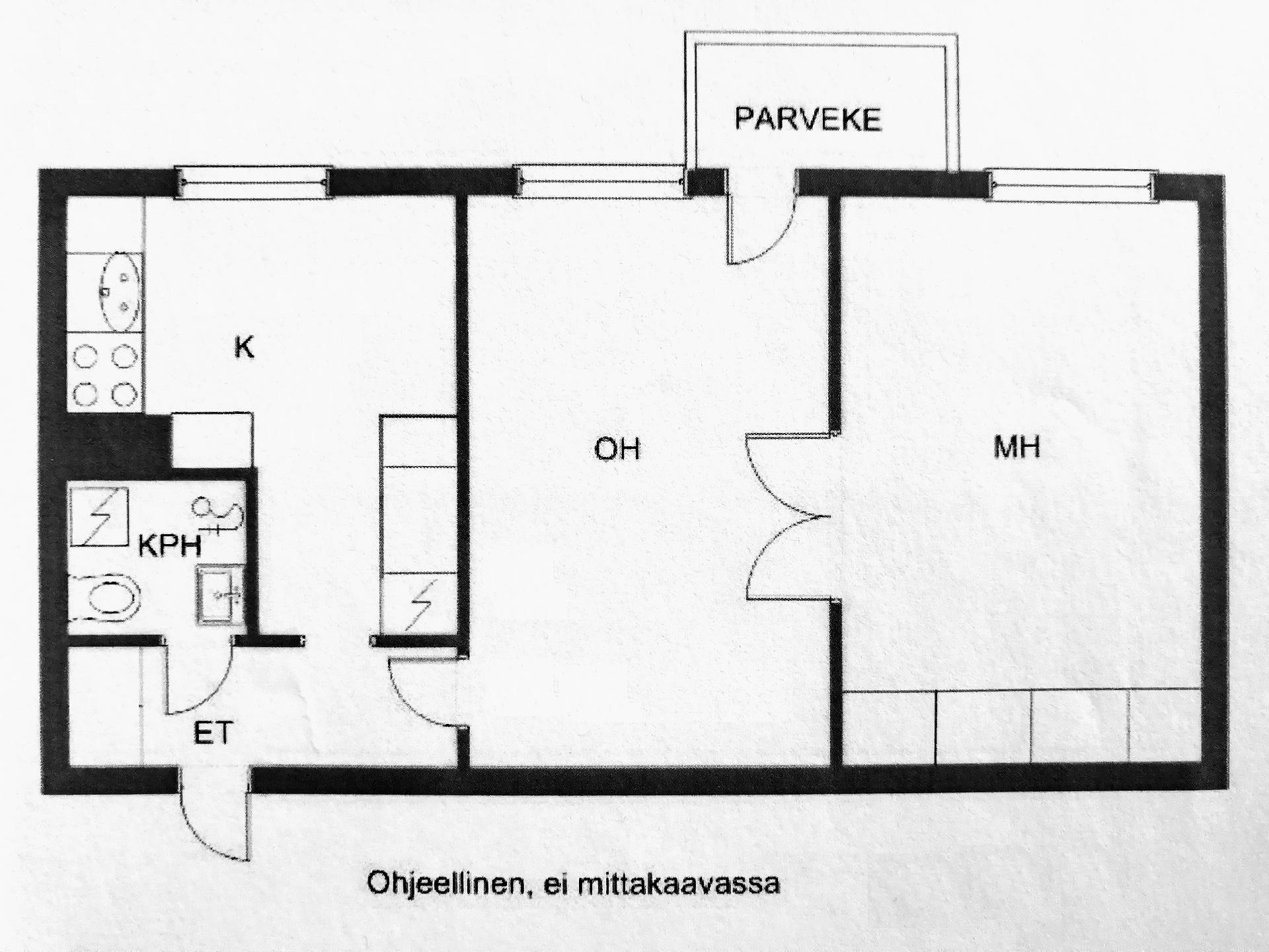 Asunnon pohjakuva