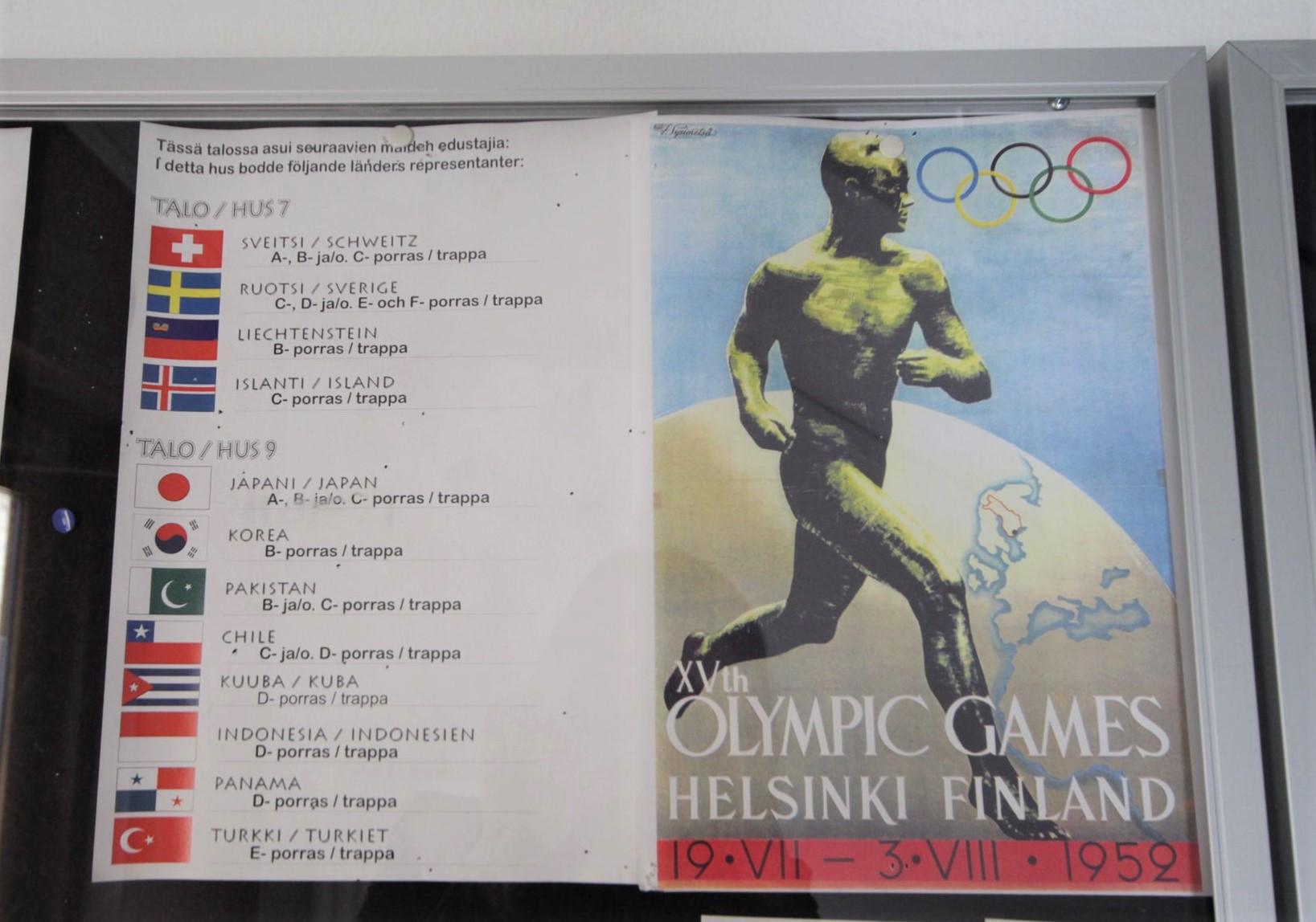 Hgin olympialasten aikaan rapussa majoittui Ruotsin joukkue