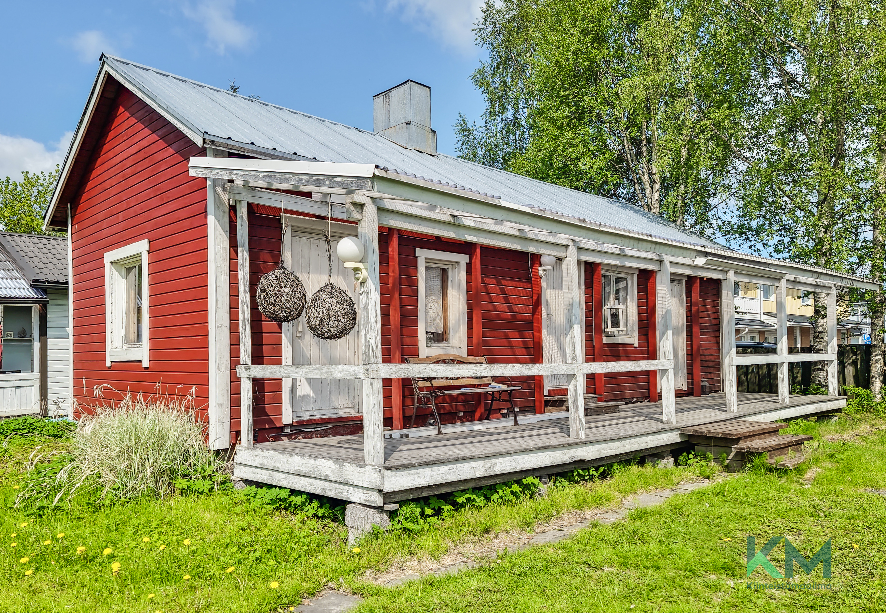 Ulkorakennuksessa varasto ja sauna