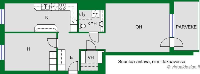 Asunnon pohjakuva