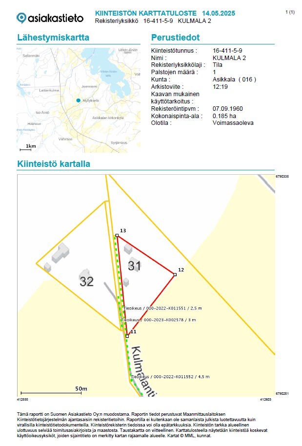 Kulmalantie 31, Isoäiniö, Asikkala