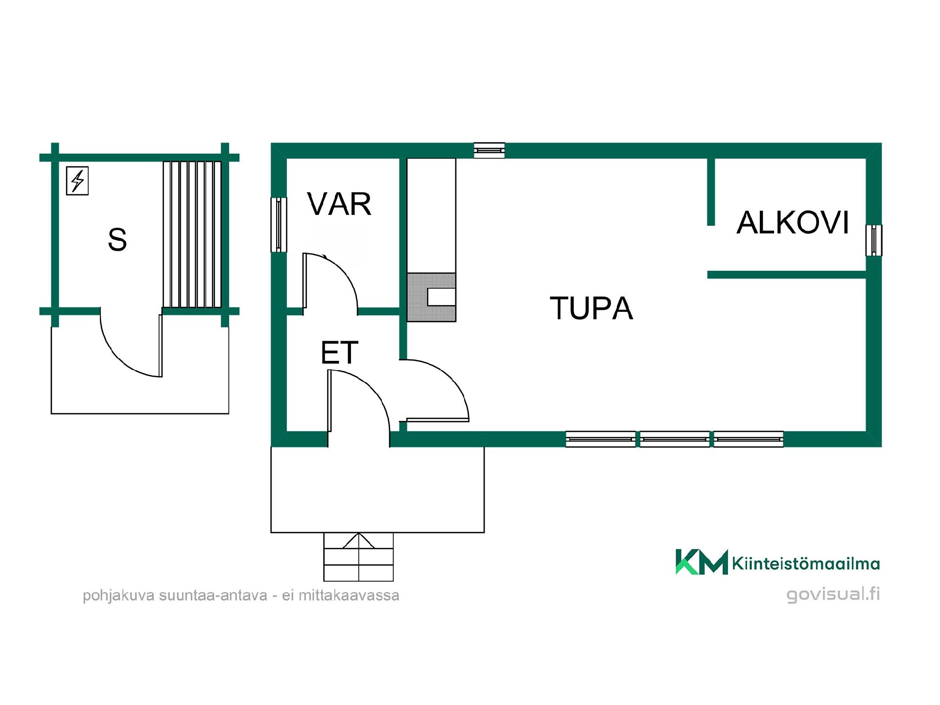 Asunnon pohjakuva