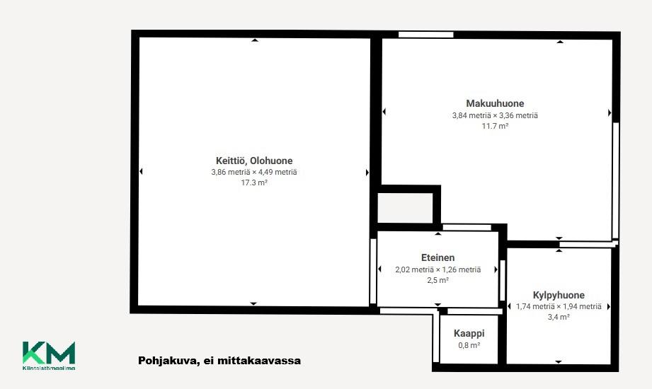 Asunnon pohjakuva