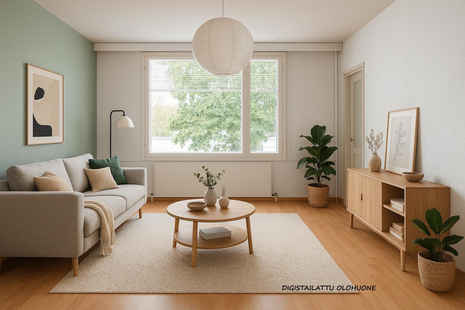 digistailattu olohuone