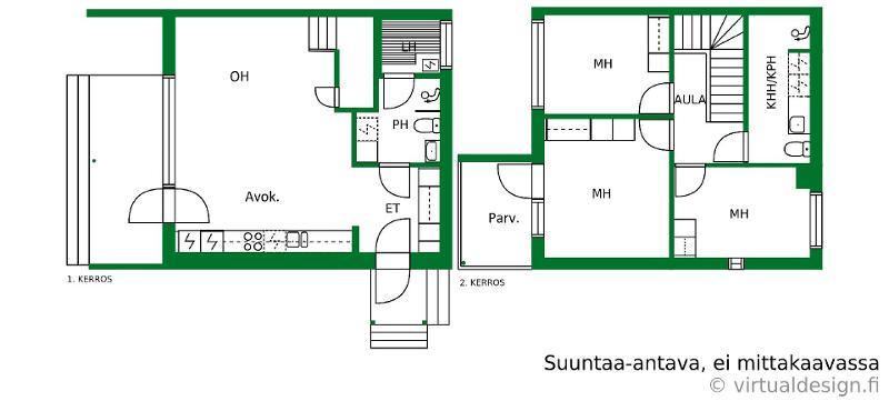 Asunnon pohjakuva
