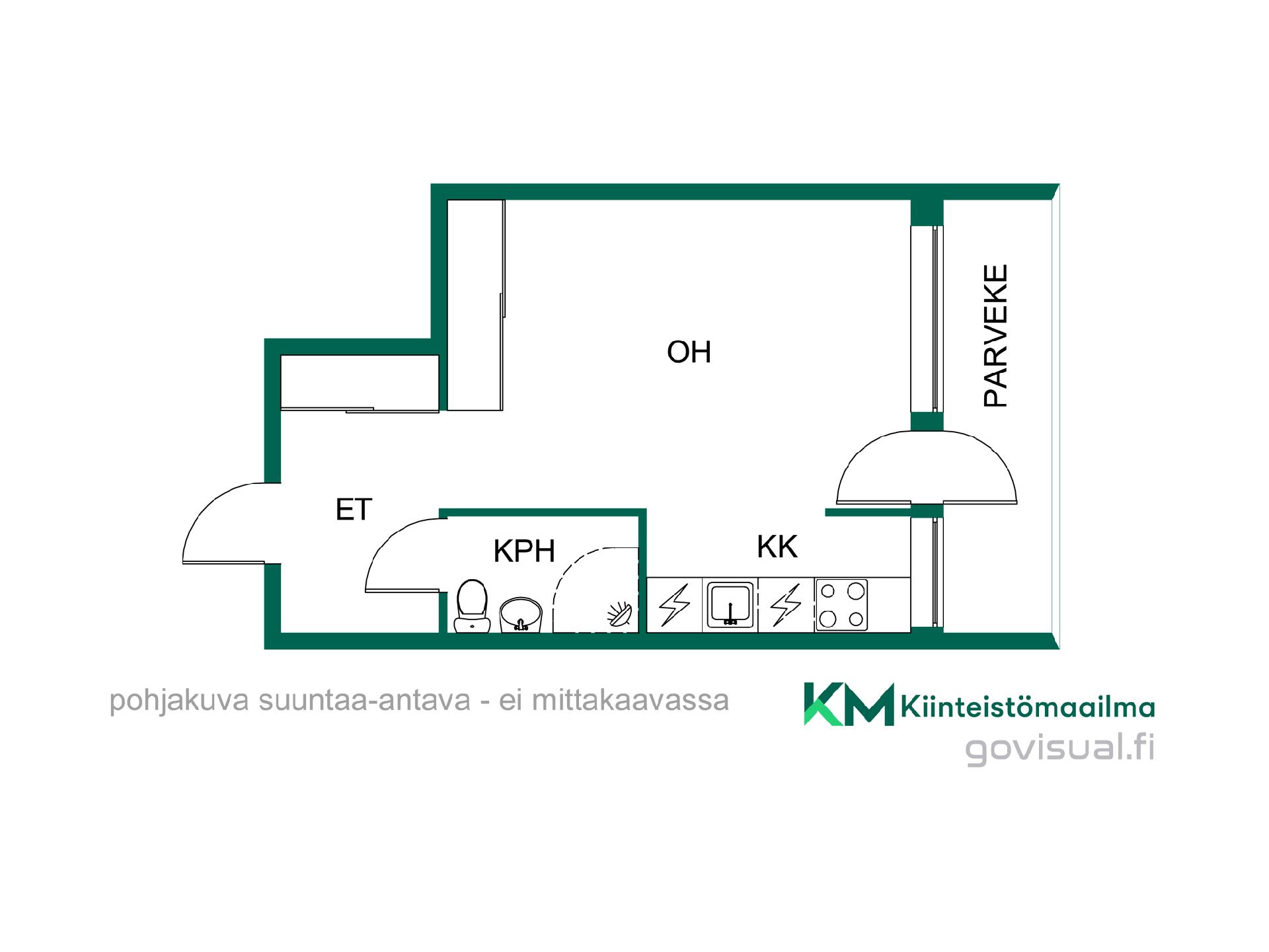 Asunnon pohjakuva