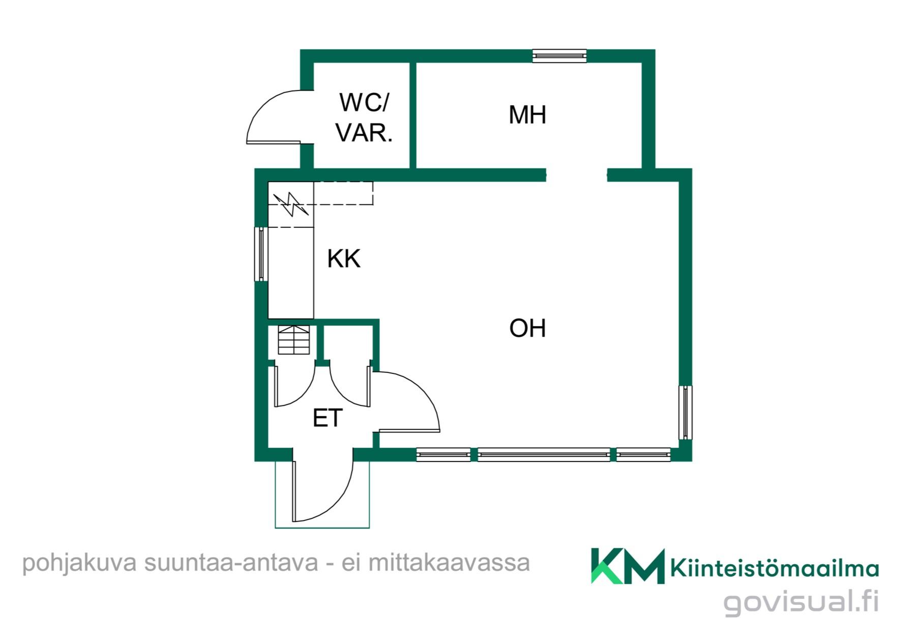 Asunnon pohjakuva