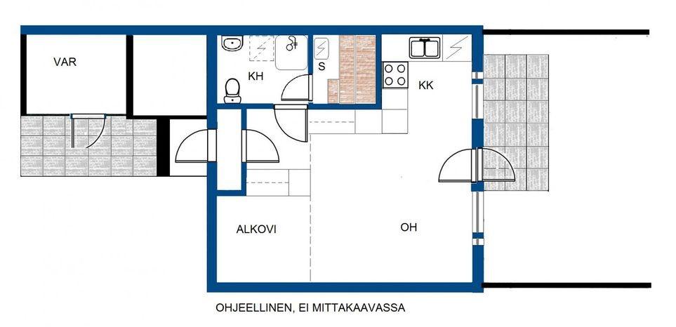 Asunnon pohjakuva