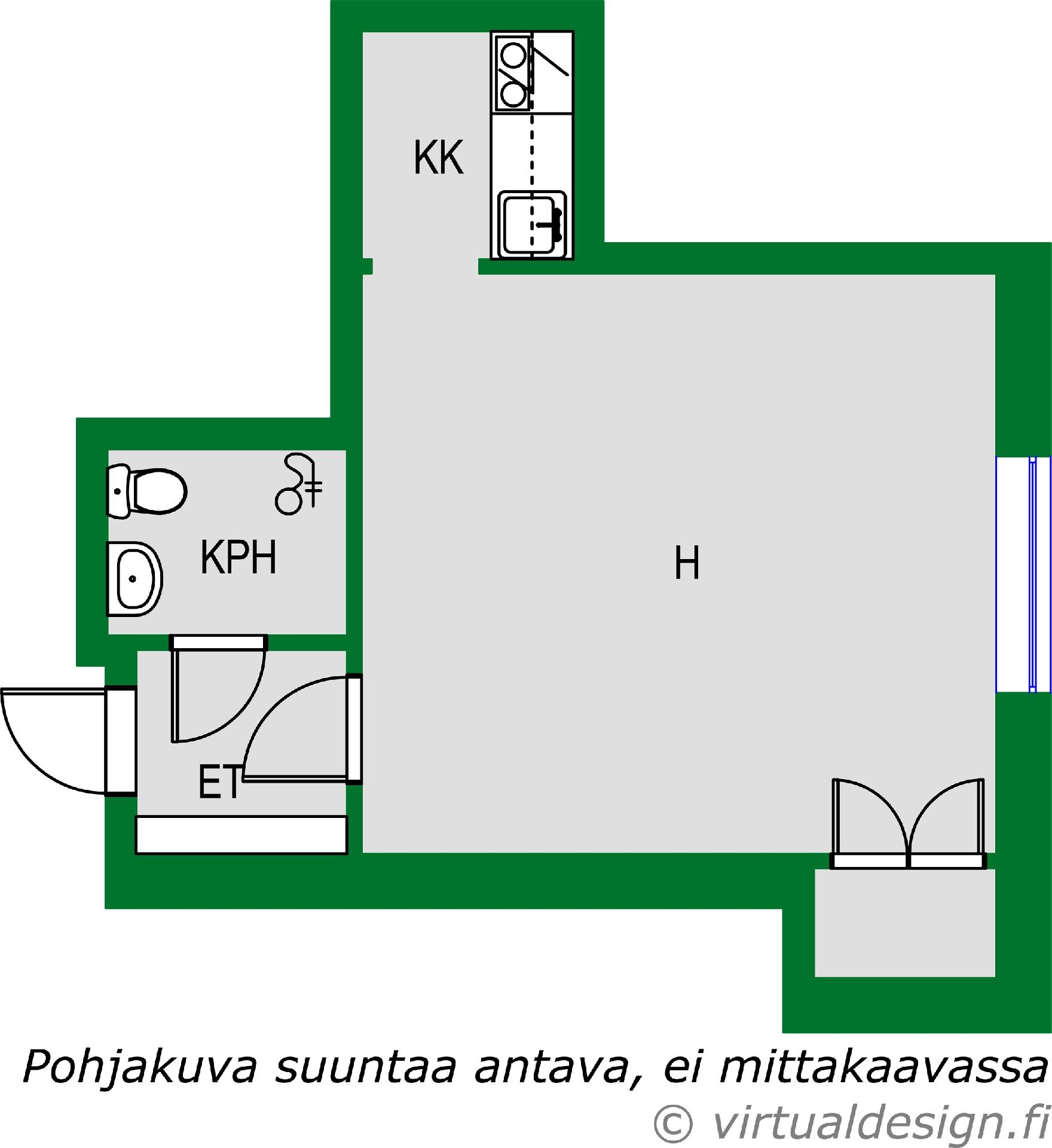 Asunnon pohjakuva