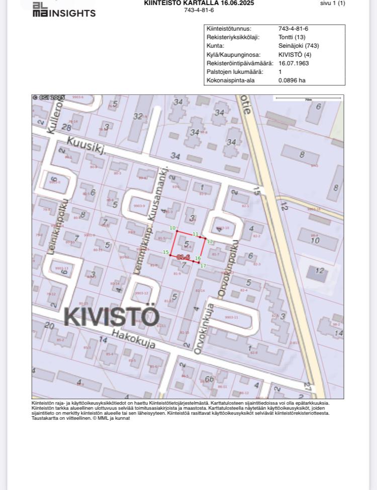 Kämmekänkuja 5, Kivistö, Seinäjoki