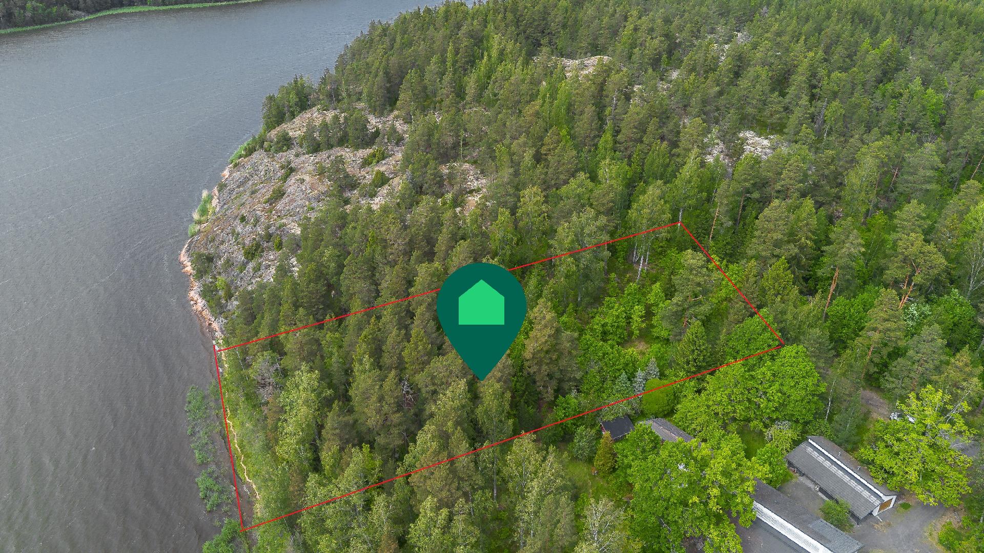 Piirretyt tonttirajat suuntaa-antavat