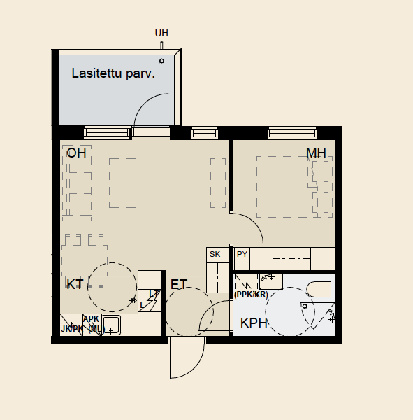 Hipposkylänkuja 10 A 1, Kissanmaa, Tampere