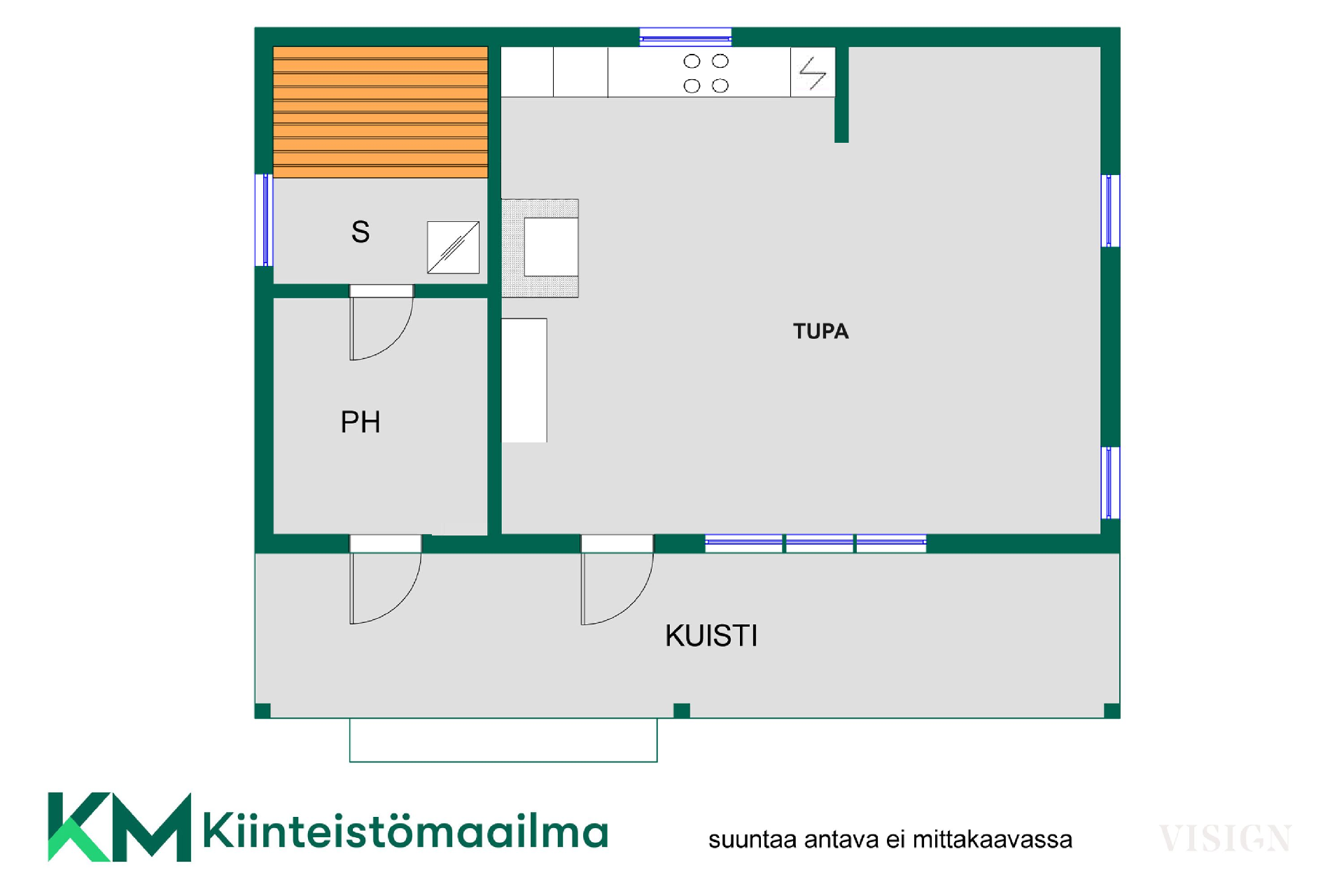 Asunnon pohjakuva