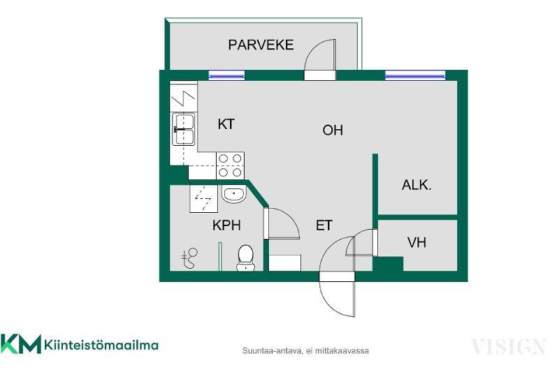 Asunnon pohjakuva