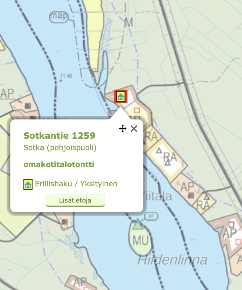 Sotkantie 1259, Sotkajärvi, Utajärvi